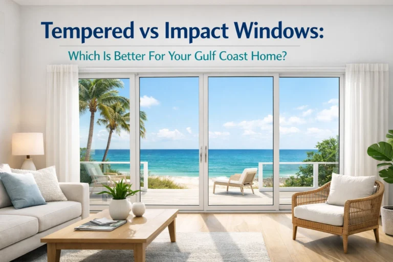 Read more about the article Tempered vs Impact Windows: Which Is Better For Your Gulf Coast Home?